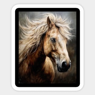 Beautiful Palomino Horse Sticker